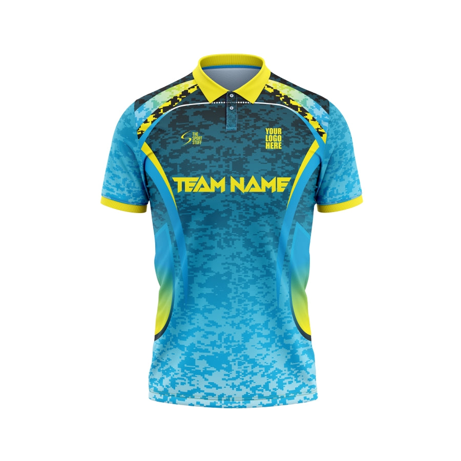 Blue Camo Custom Cricket Jersey Design Customized Jerseys Online India TheSportStuff