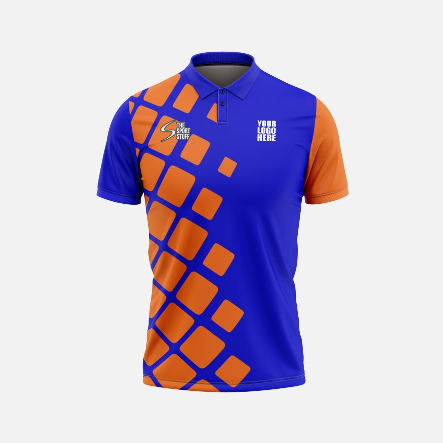 Orange Tile Customized Cricket Team Jersey Design