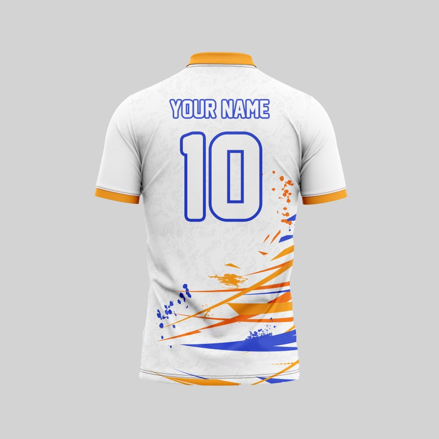 Orange Tile Customized Cricket Team Jersey Design