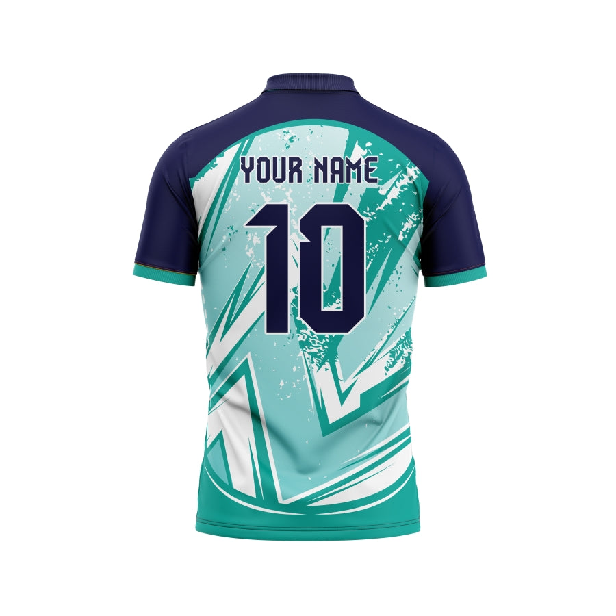 Persian Green Design Pattern Customized Cricket Team Jersey | Customized Cricket Jerseys Online India - TheSportStuff With Trackpant / Half Sleeve /