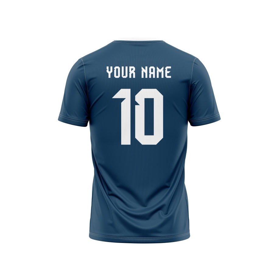 Red Triangle Customized Football Team Jersey Design | Customized Football Jerseys Online India - TheSportStuff Without Shorts / Half Sleeve / Cot Net