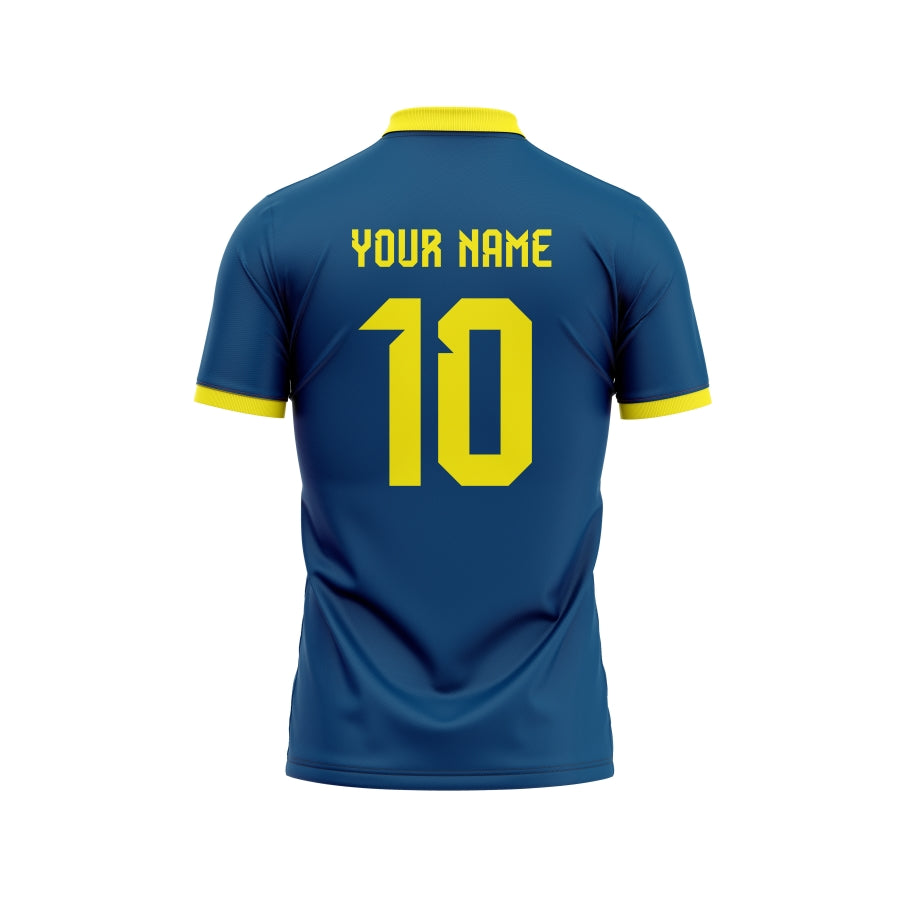 Yellow Divider Customized Football Team Jersey Design | Customized Football Jerseys Online India - TheSportStuff With Shorts / Half Sleeve / Strip