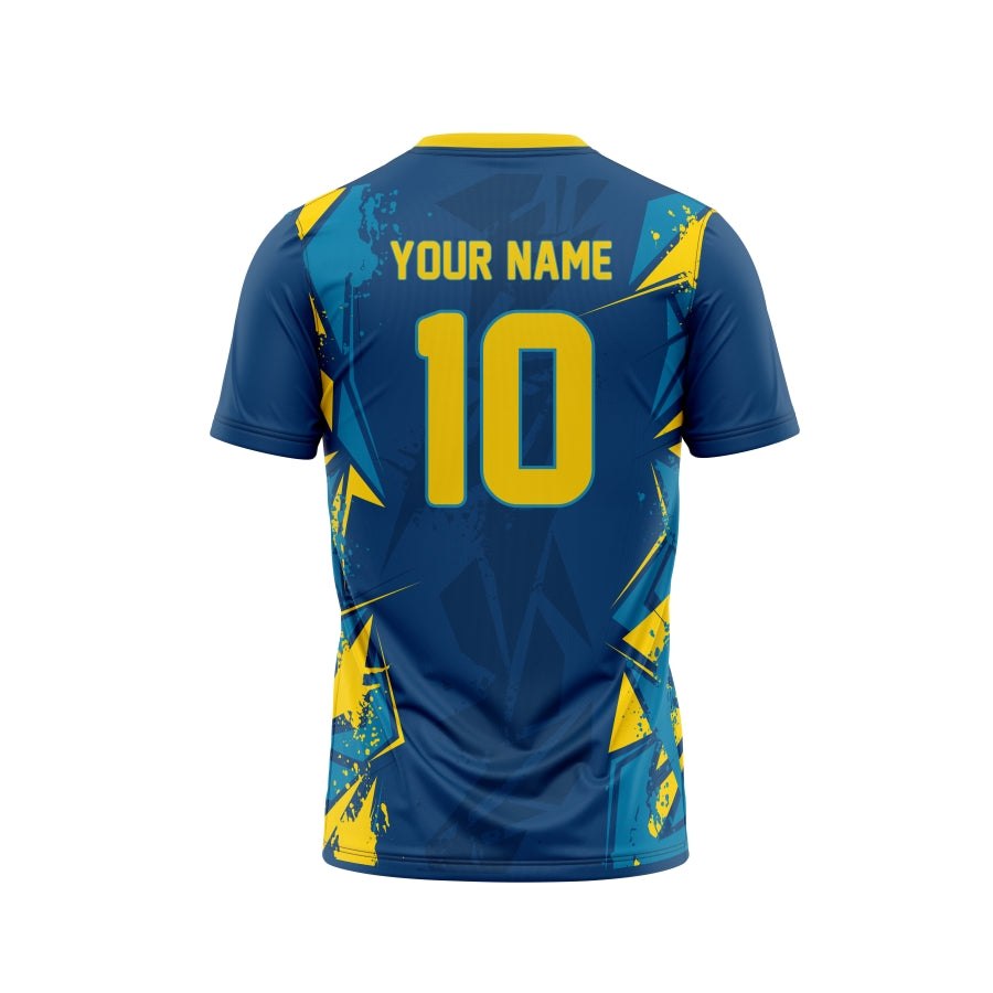 Yellow Divider Customized Football Team Jersey Design | Customized Football Jerseys Online India - TheSportStuff With Shorts / Half Sleeve / Strip