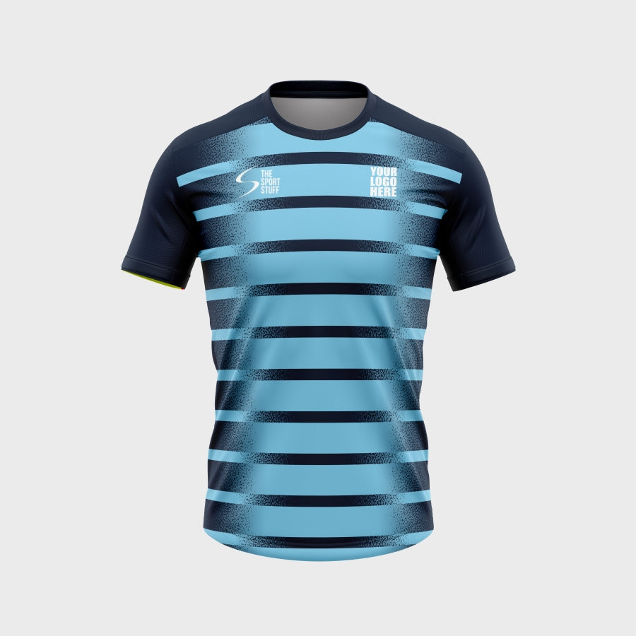 Water Flow Customized Football Team Jersey Design | Customized Football Jerseys Online India - TheSportStuff With Shorts / Half Sleeve / Cot Net