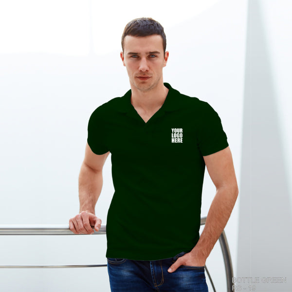 Bottle Green Custom Polo TShirt with Logo - The Sport Stuff