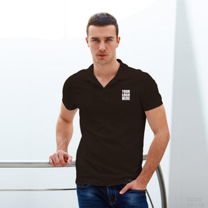 Cocoa Brown Custom Polo TShirt with Logo - The Sport Stuff