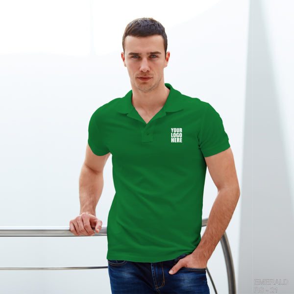 Emerald Custom Polo TShirt with Logo - The Sport Stuff