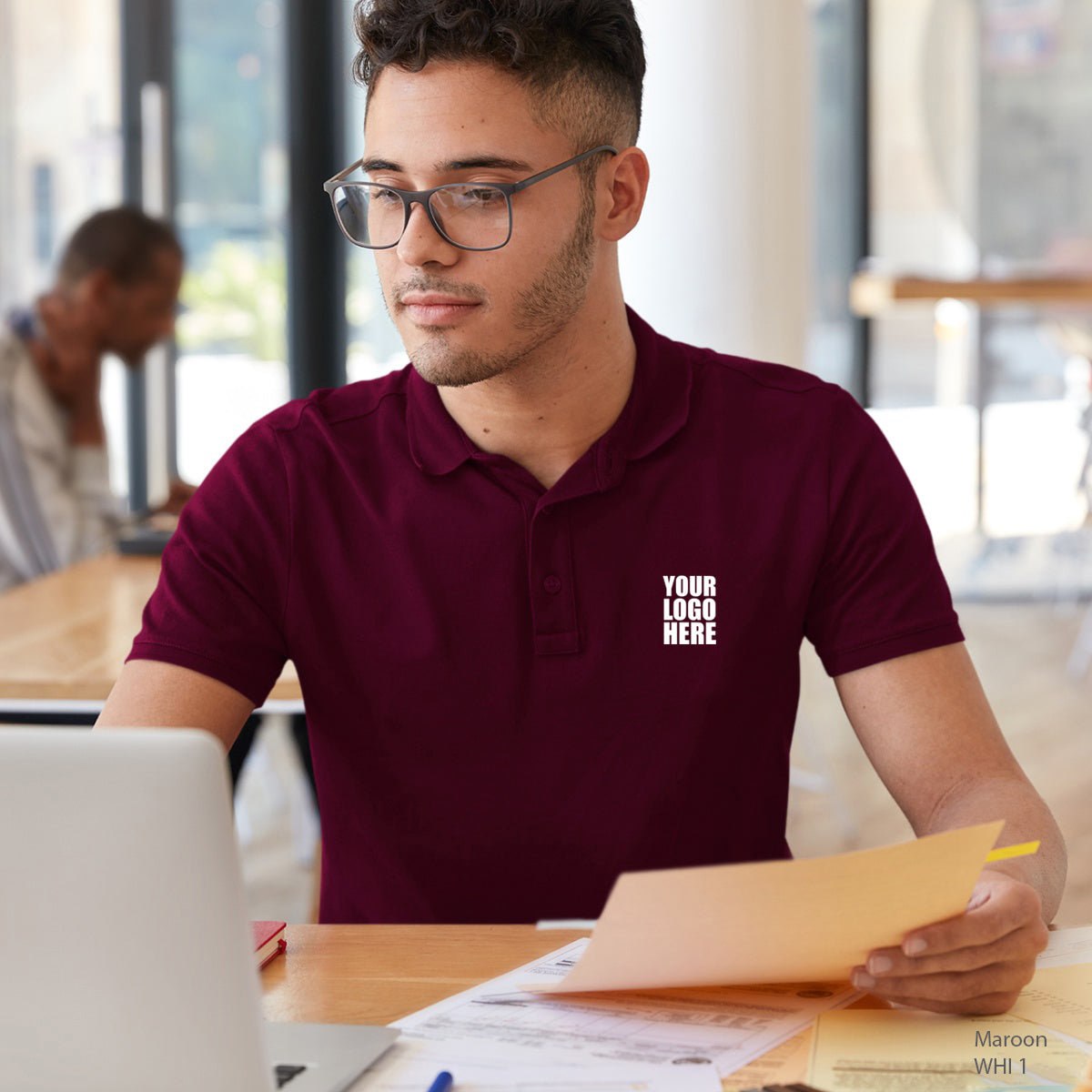 Maroon Custom Polo TShirt - The Sport Stuff