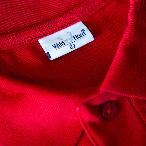 Red Cotton Custom Polo TShirt - The Sport Stuff