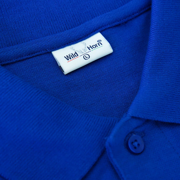 Royal Blue Cotton Custom Polo TShirt - The Sport Stuff