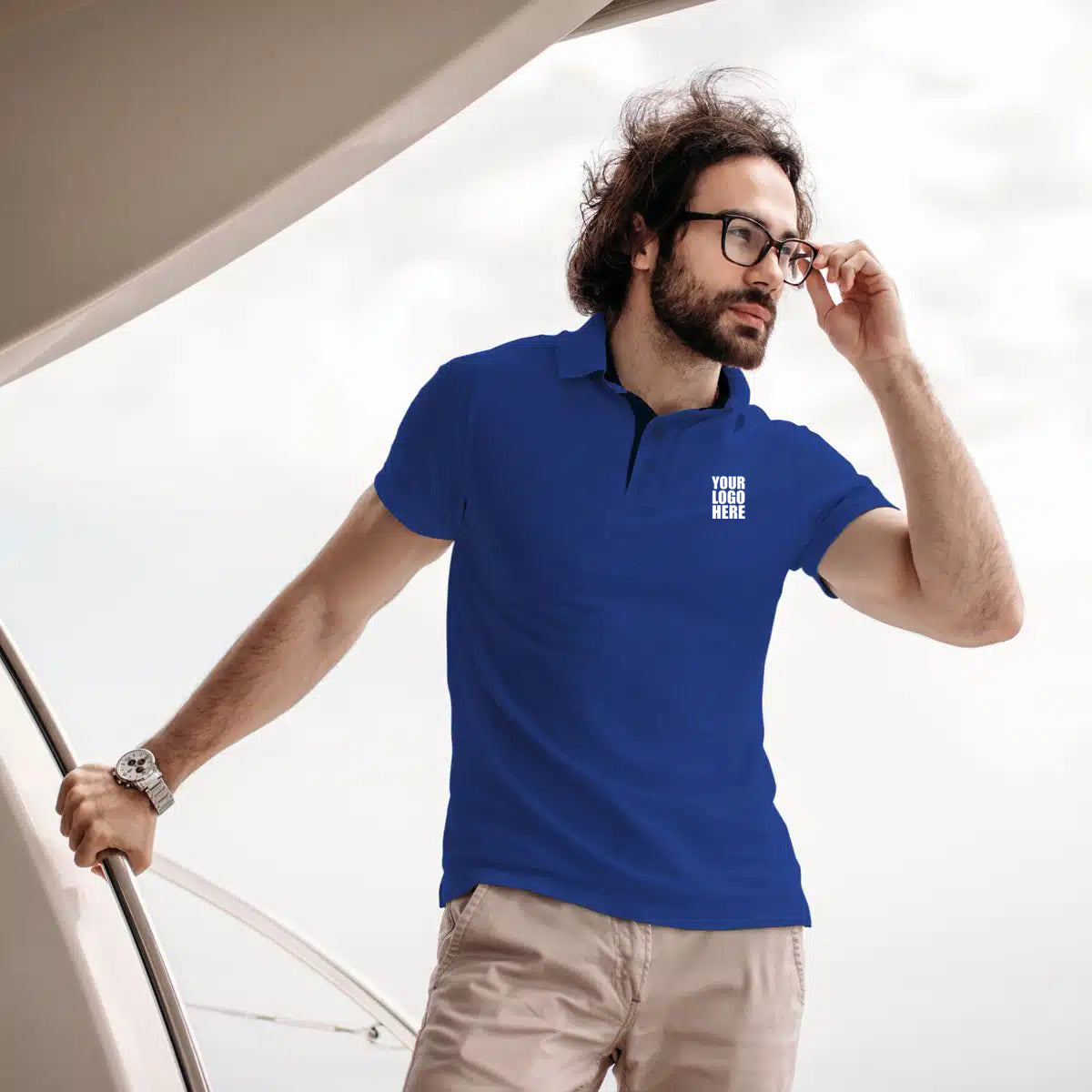 Royal Blue Custom Polo TShirt - The Sport Stuff