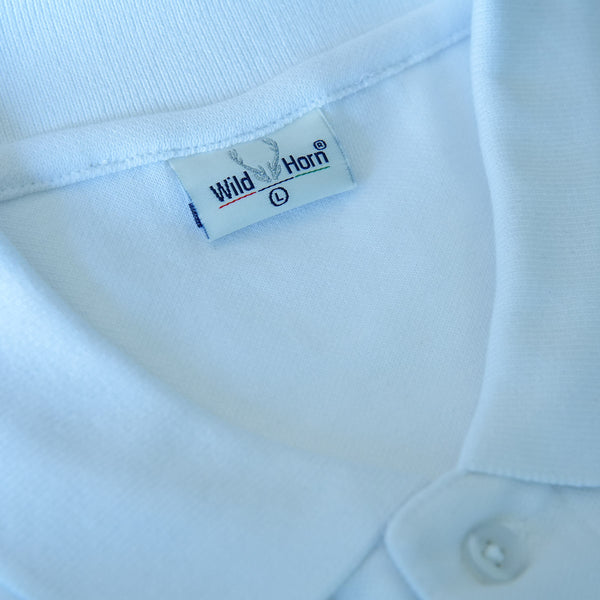 White Cotton Custom Polo TShirt - The Sport Stuff