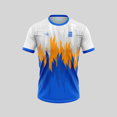 QueenBlue Triangle Customized Football Team Jersey Design  Customized  Football Jerseys Online India - TheSportStuff