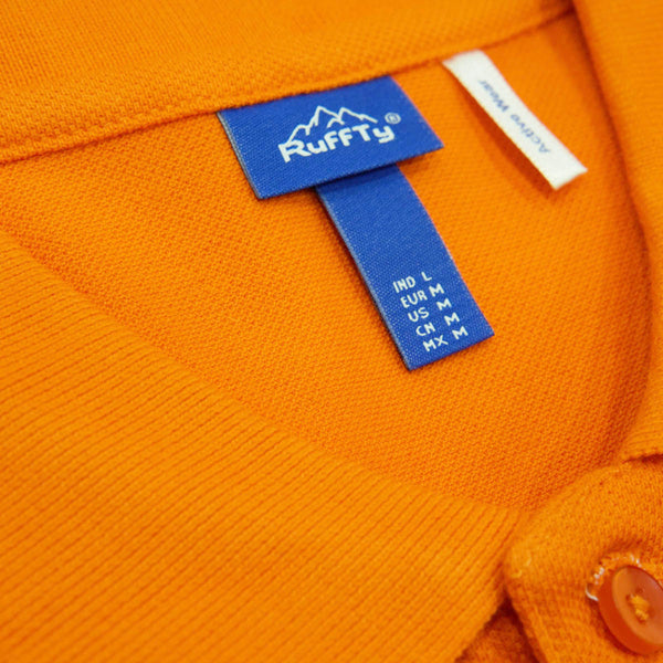 Orange Custom Polo TShirt with Logo - The Sport Stuff