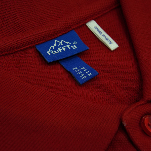 Red Custom Polo TShirt with Logo - The Sport Stuff