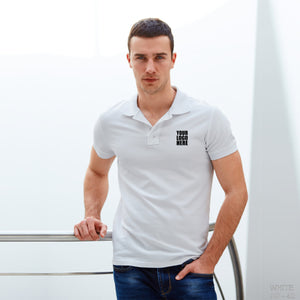 White Combed Cotton Custom Polo TShirt - The Sport Stuff