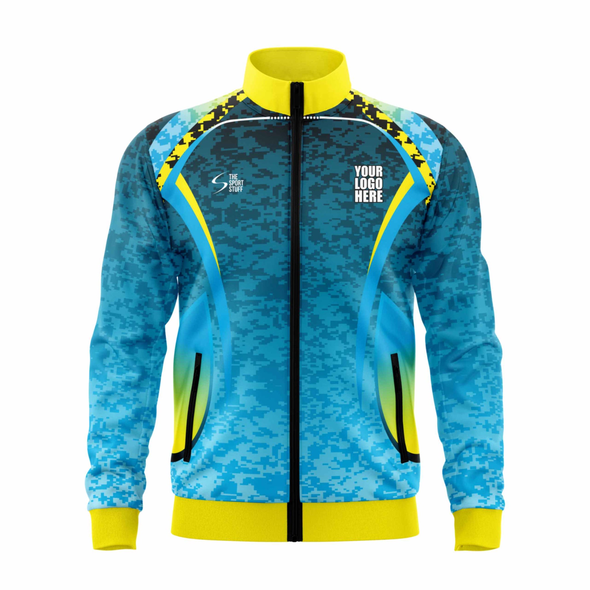 Blue Camo Custom Team Jacket - The Sport Stuff