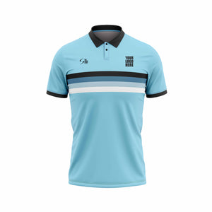 Cozy Blue Custom Cricket Jersey - The Sport Stuff