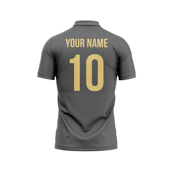 Grey Star Customized Cricket Team Jersey Design - The Sport Stuff