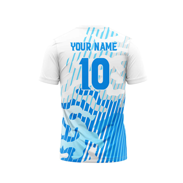 Island Blue Customized Football Jersey - The Sport Stuff