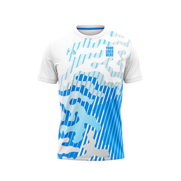 Island Blue Customized Football Jersey - The Sport Stuff