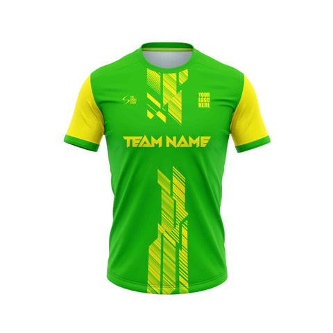 Lemon Green Custom Football Jersey - TheSportStuff