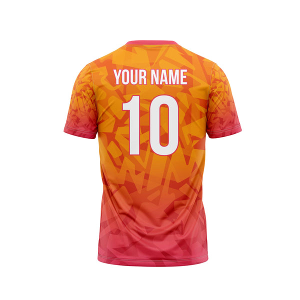 Orange Pink Customized Football Team Jersey Design - The Sport Stuff