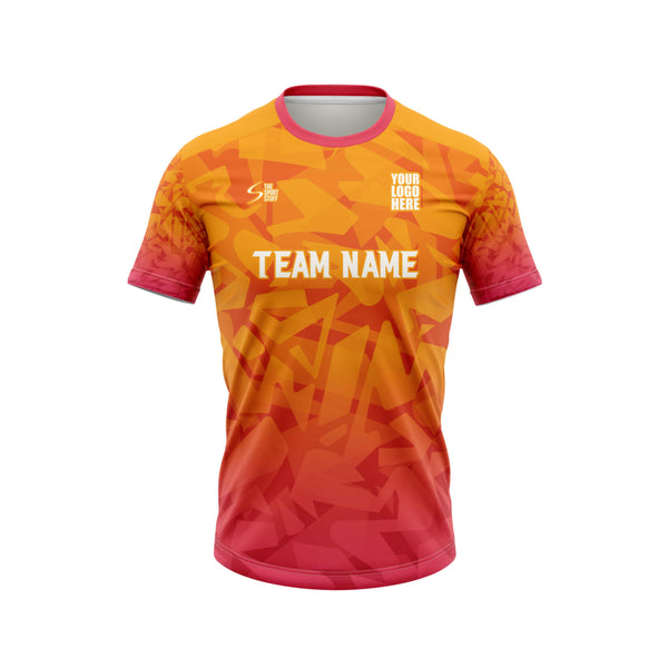 Orange Pink Customized Football Team Jersey Design - The Sport Stuff