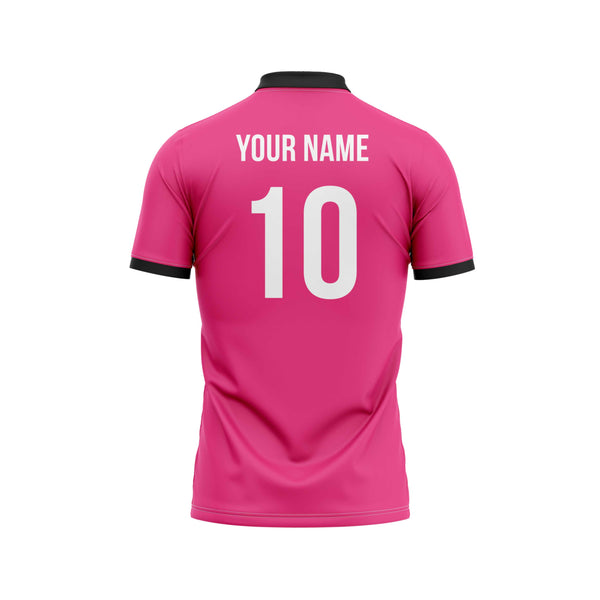 Pink Web Customized Cricket Team Jersey Design - The Sport Stuff