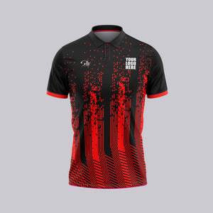 Red Drops Customized Cricket Team Jersey Design - The Sport Stuff