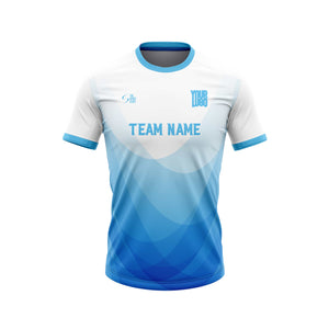 Water Blue Custom Football Team Jersey - The Sport Stuff