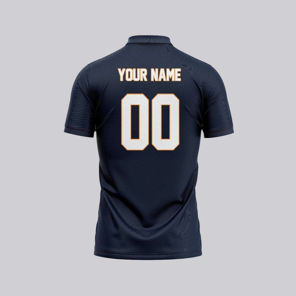 Mens V-Neck Cricket Jersey  Sports T shirt with Name and Number